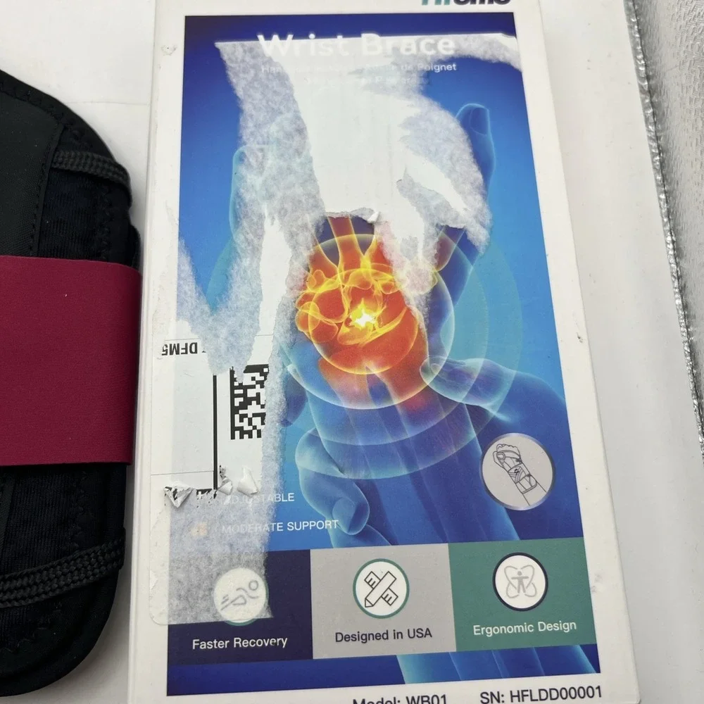 Fitomo Wrist Brace Left Hand, Small -  for Mild Carpal Tunnel Tendonitis WB01